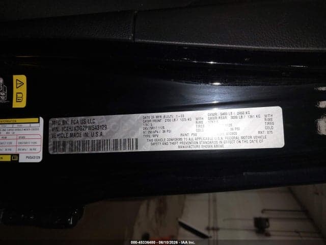 2023 JEEP WRANGLER 4-DOOR SPORT 4X4 9