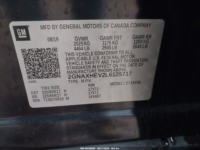 2020 CHEVROLET EQUINOX FWD LS 9