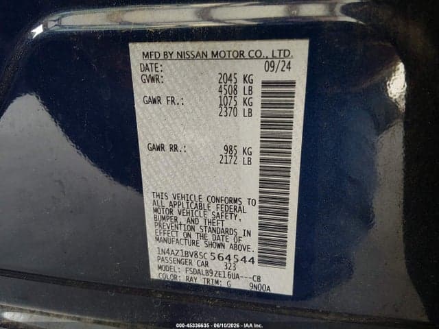 2025 NISSAN LEAF S 9