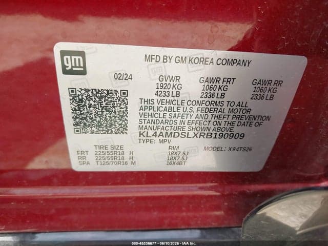 2024 BUICK ENCORE GX SPORT TOURING FWD 9