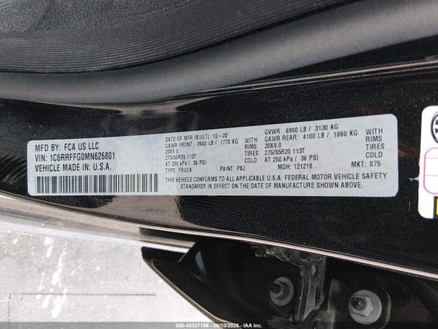 2021 RAM 1500 9