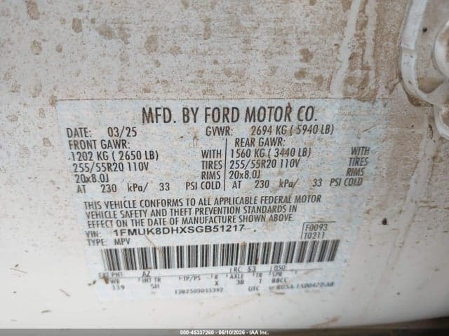 2025 FORD EXPLORER ACTIVE 9