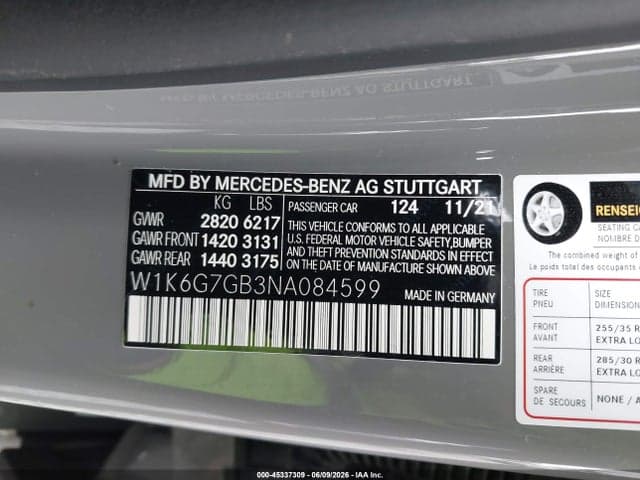 2022 MERCEDES-BENZ S 580 4MATIC 9