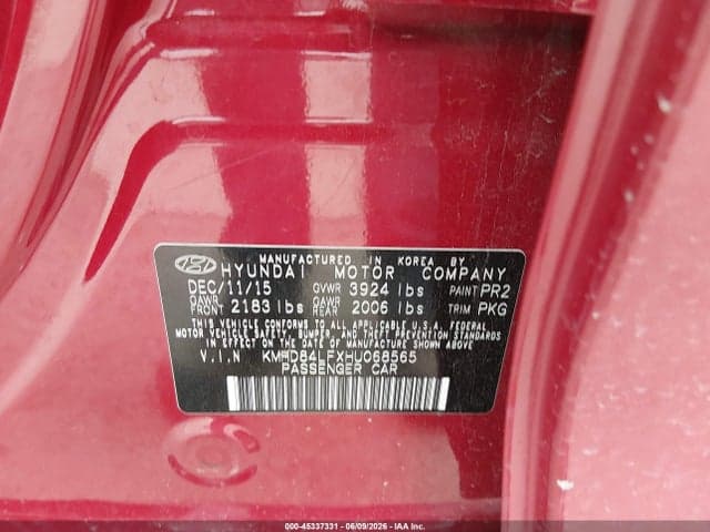 2017 HYUNDAI ELANTRA SE 9
