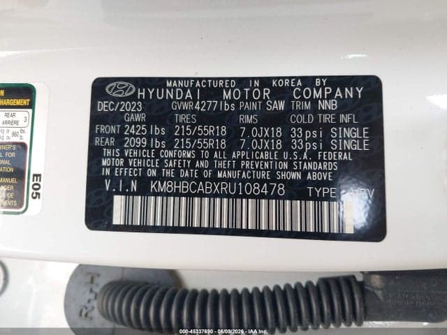 2024 HYUNDAI KONA SEL 9
