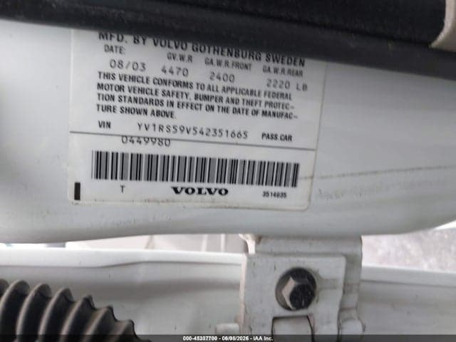 2004 VOLVO S60 2.5T 9