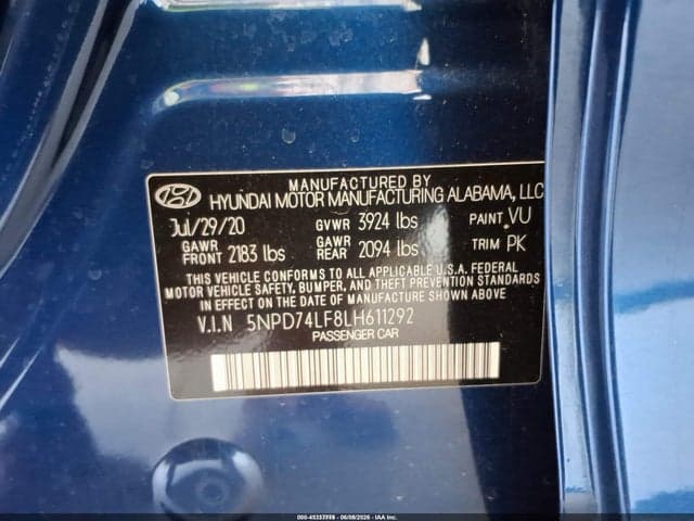 2020 HYUNDAI ELANTRA SE 9