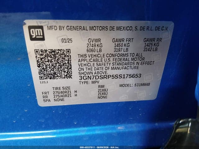2025 CHEVROLET EQUINOX EV RS 9