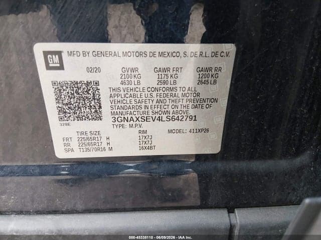 2020 CHEVROLET EQUINOX AWD LS 9