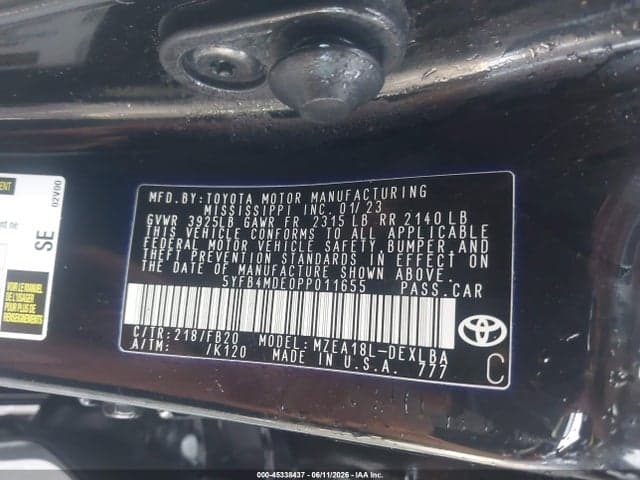2023 TOYOTA COROLLA LE 9