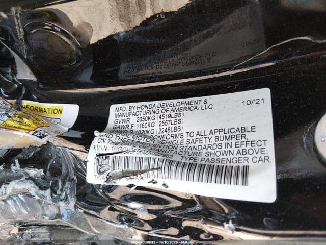 2021 HONDA ACCORD HYBRID EX-L 9