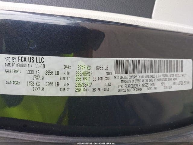 2020 CHRYSLER PACIFICA TOURING L 9
