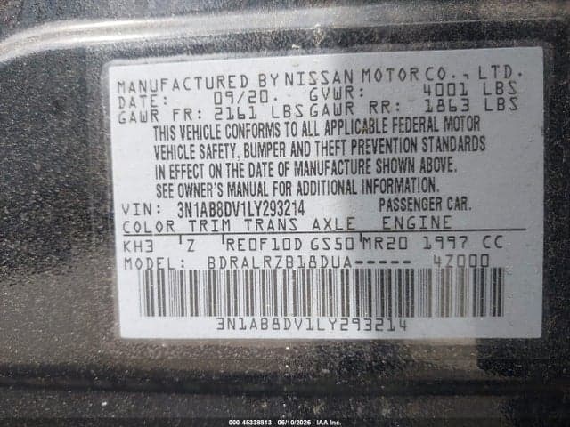 2020 NISSAN SENTRA SR XTRONIC CVT 9