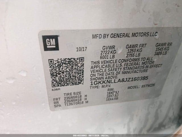 2018 GMC ACADIA SLE-2 9