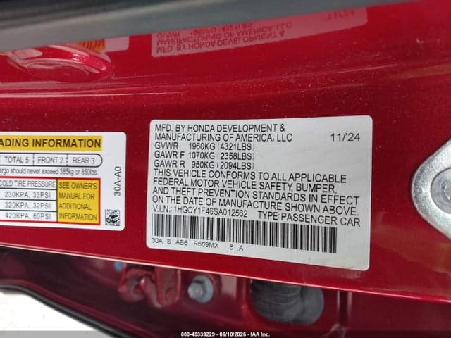 2025 HONDA ACCORD SE 9