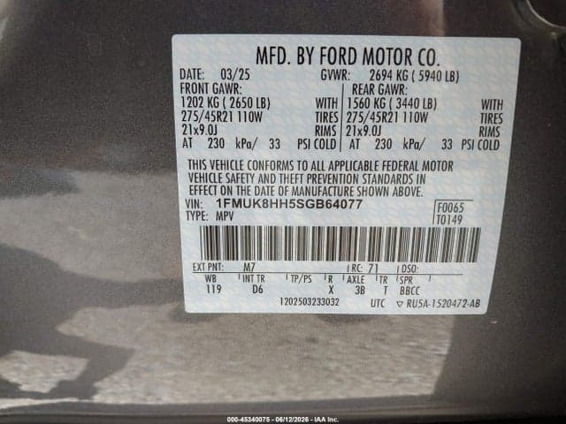 2025 FORD EXPLORER PLATINUM 9