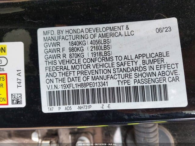 2023 HONDA CIVIC SPORT TOURING 9