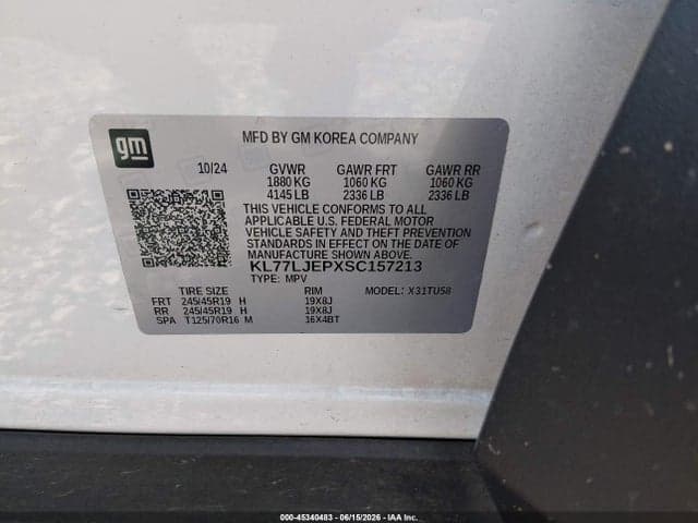 2025 CHEVROLET TRAX FWD 2RS 9