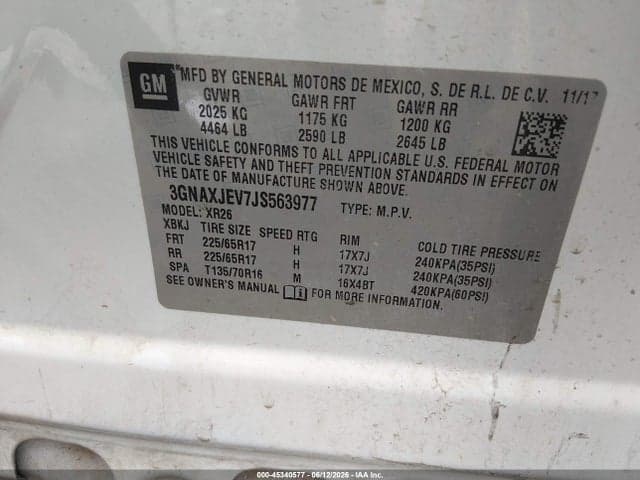 2018 CHEVROLET EQUINOX LT 9