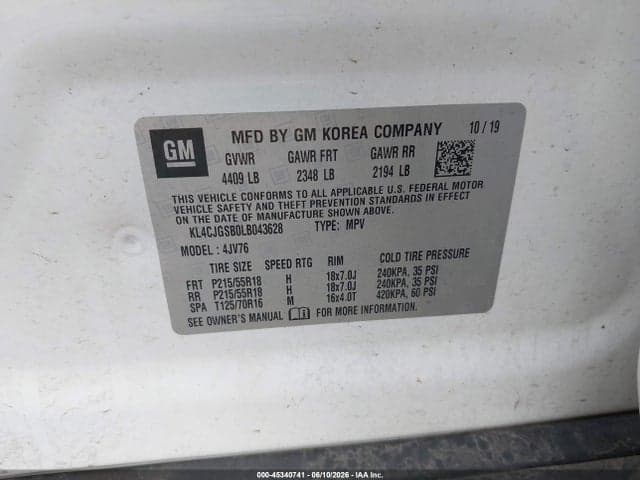 2020 BUICK ENCORE AWD ESSENCE 9