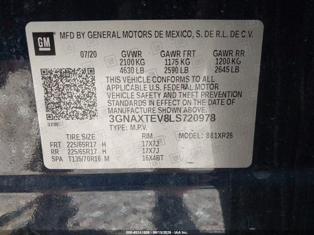 2020 CHEVROLET EQUINOX AWD 2FL 9