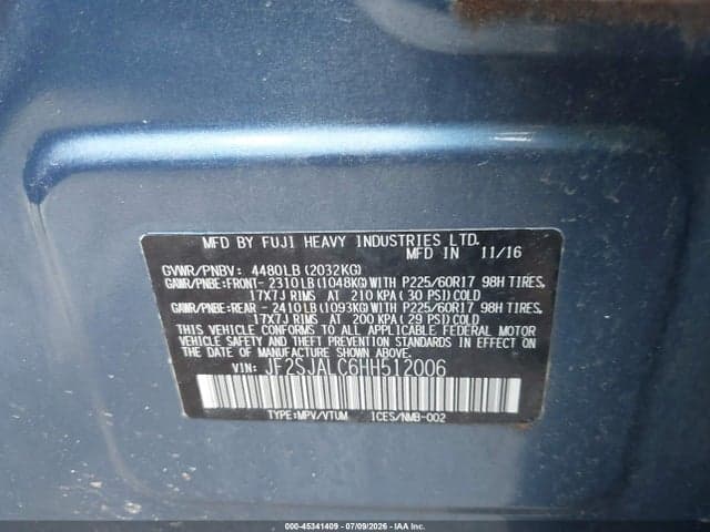 2017 SUBARU FORESTER 2.5I LIMITED 9