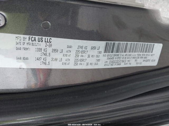 2020 DODGE GRAND CARAVAN SXT 9