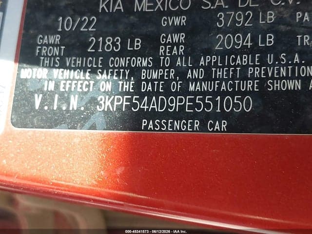 2023 KIA FORTE GT-LINE 9