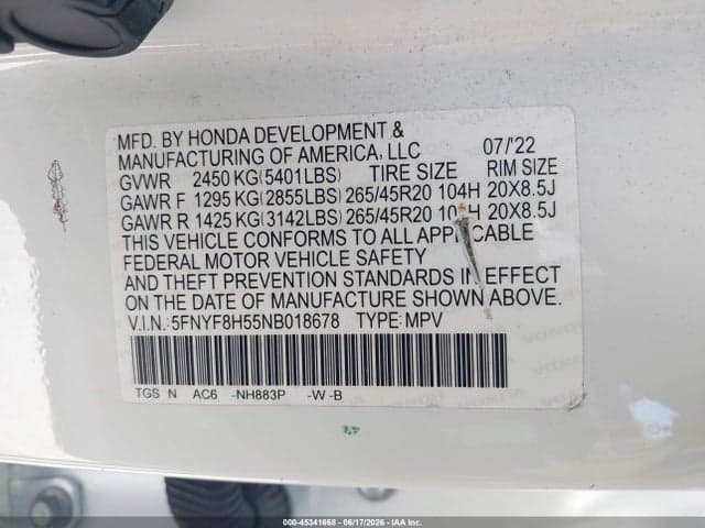 2022 HONDA PASSPORT AWD EX-L 9