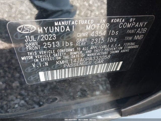 2023 HYUNDAI SONATA SEL 9