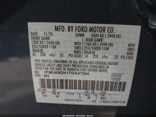 2026 FORD EXPLORER ACTIVE 9