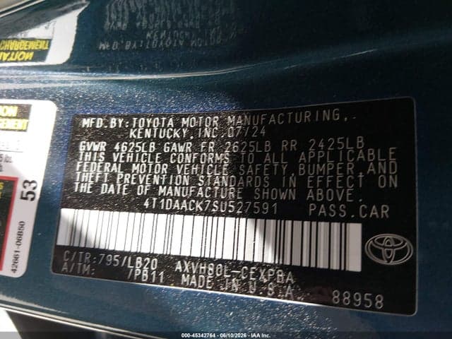 2025 TOYOTA CAMRY XSE 9