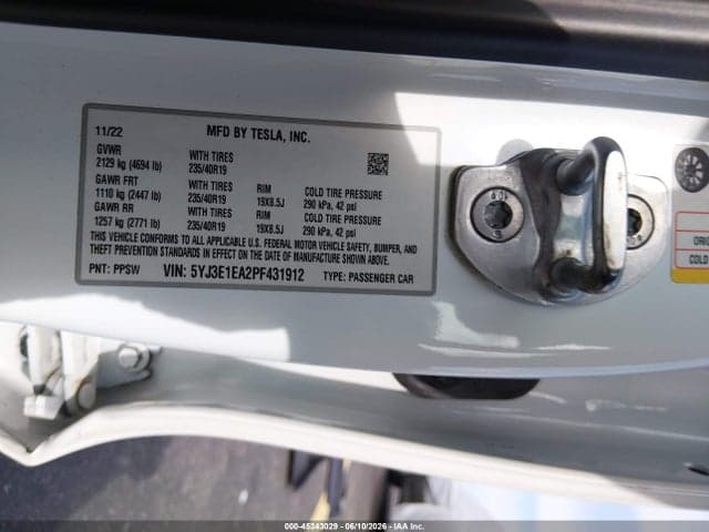 2023 TESLA MODEL 3 REAR-WHEEL DRIVE 9