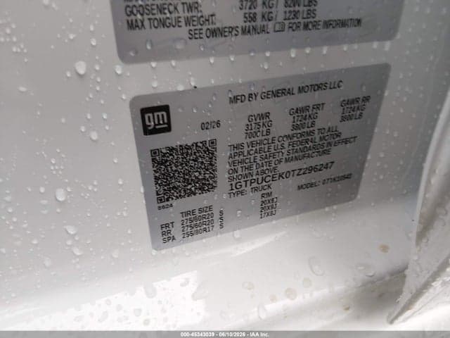 2026 GMC SIERRA 1500 , SHORT BED, ELEVATION, 4WD 9