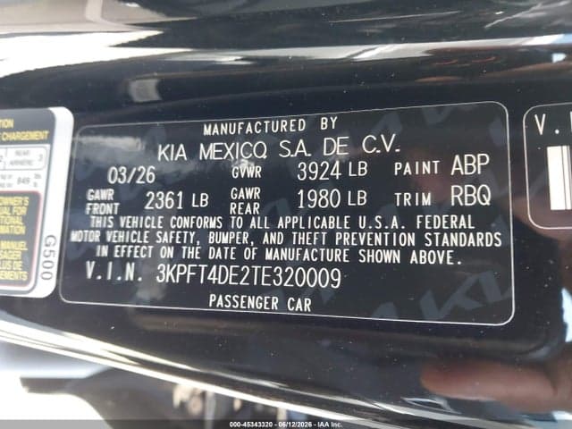 2026 KIA K4 LXS 9