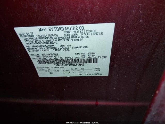 2017 FORD FLEX LIMITED 9