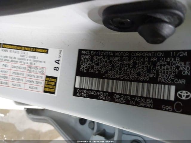 2025 TOYOTA COROLLA HYBRID LE 9