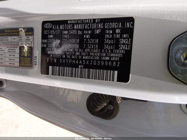 2018 KIA SORENTO 3.3L EX 9