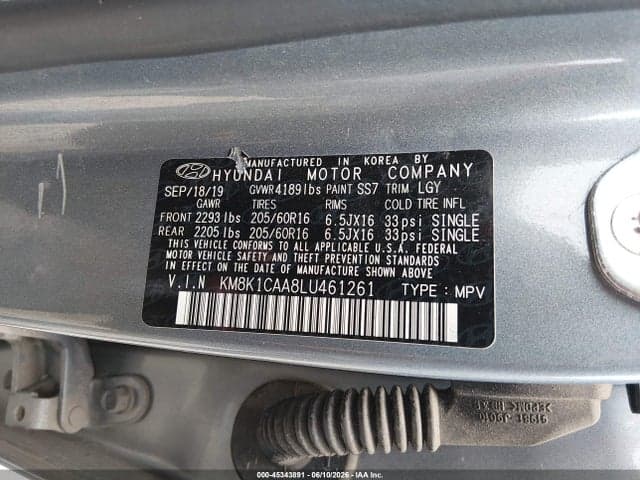 2020 HYUNDAI KONA SE 9