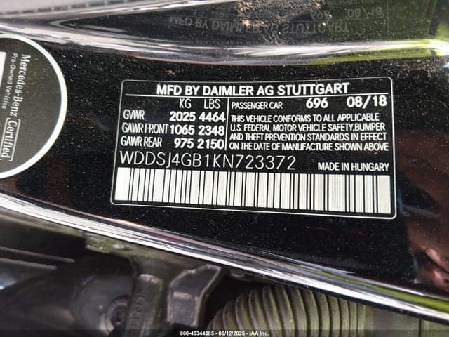 2019 MERCEDES-BENZ CLA 250 4MATIC 9