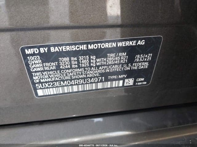 2024 BMW X7 XDRIVE40I 9