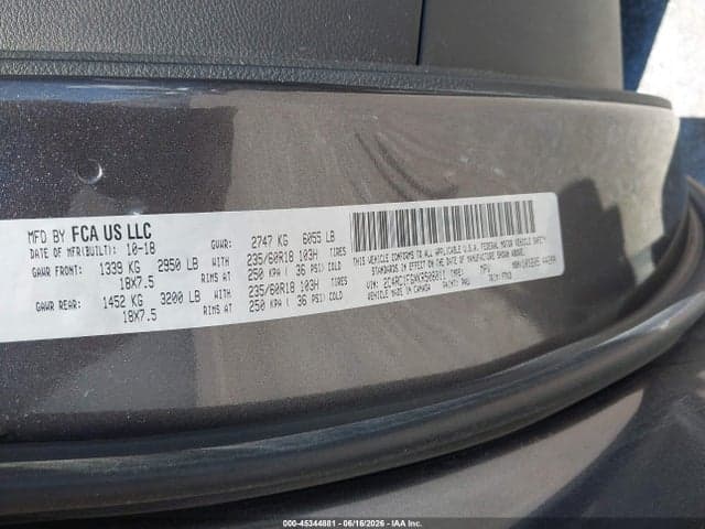 2019 CHRYSLER PACIFICA TOURING PLUS 9