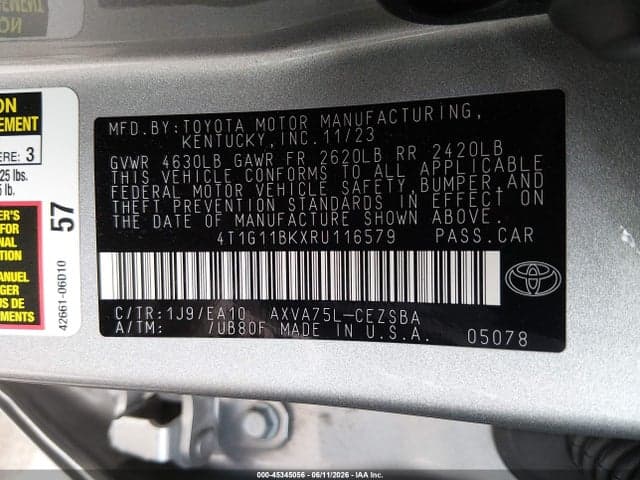 2024 TOYOTA CAMRY SE 9