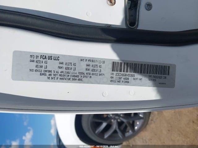 2019 DODGE CHARGER SXT RWD 9