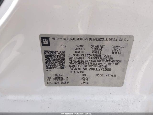 2019 GMC TERRAIN SLE 9