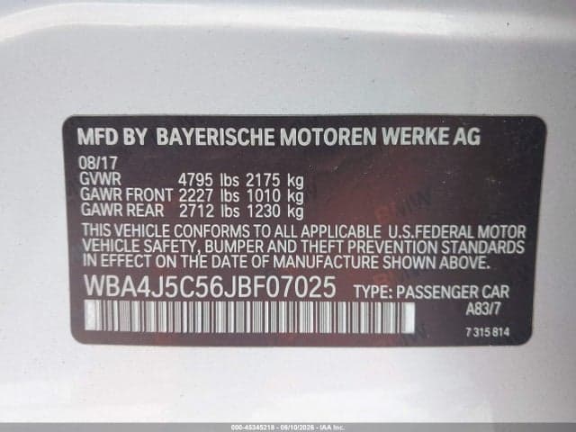 2018 BMW 440I GRAN COUPE 9