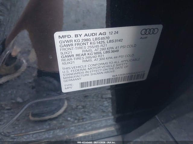 2025 AUDI SQ6 E-TRON PREMIUM PLUS QUATTRO 9