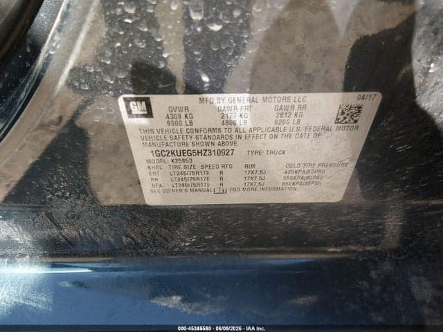 2017 CHEVROLET SILVERADO 2500HD WT 9