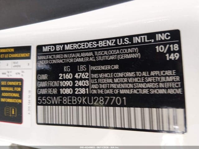 2019 MERCEDES-BENZ C 300 4MATIC 9
