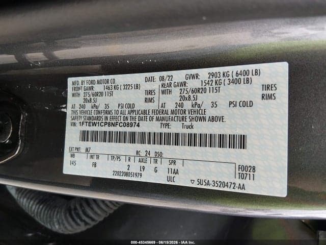2022 FORD F-150 XLT 9